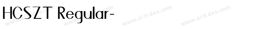 HCSZT Regular字体转换